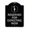 Signmission Reserved for Expecting Mom W/ Graphic Heavy-Gauge Aluminum Sign, 18" L, 24" H, BS-1824-23199 A-DES-BS-1824-23199